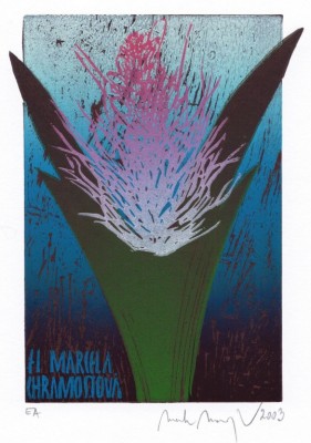 "Květina", Exlibris Marcela Chramostová